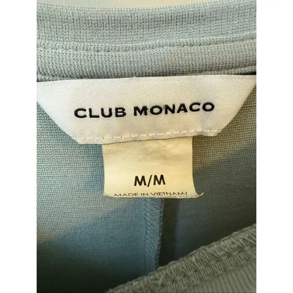 Club Monaco Sage green Sarong Front Side Tie Twansia Dress Size M - Picture 6 of 7